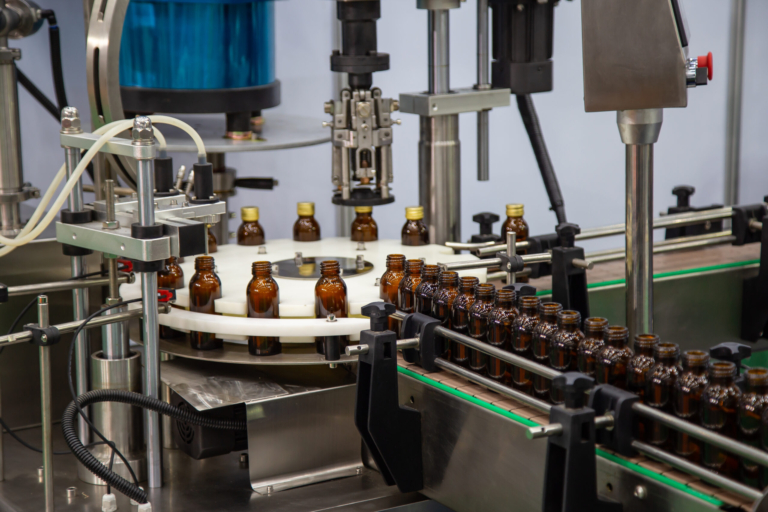 Production line of liquid filling and capping bottle machine